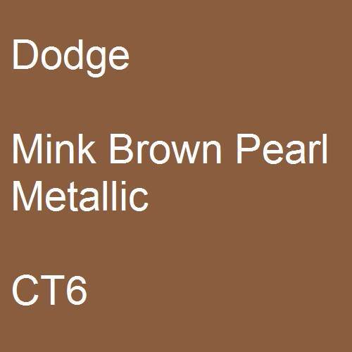 Dodge, Mink Brown Pearl Metallic, CT6.